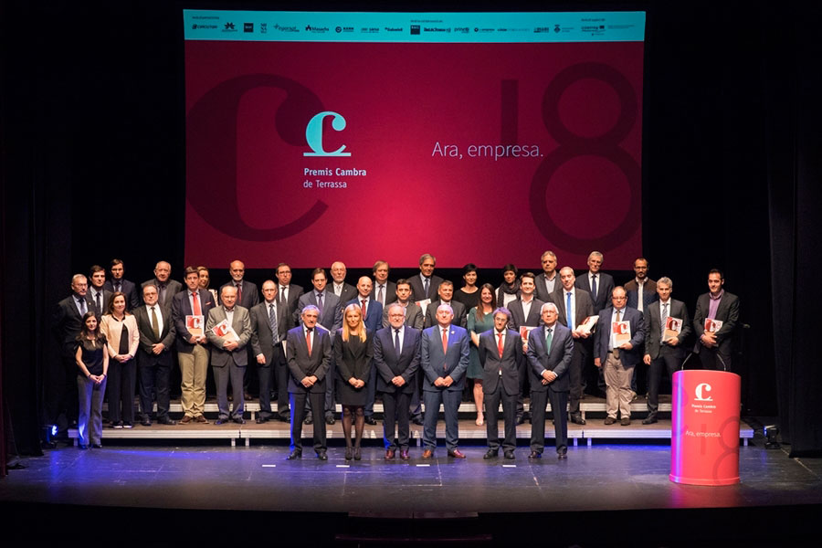 La Cambra de Terrassa lliura els Premis Cambra 2018 en un acte presidit per l'alcaldessa de Rubí